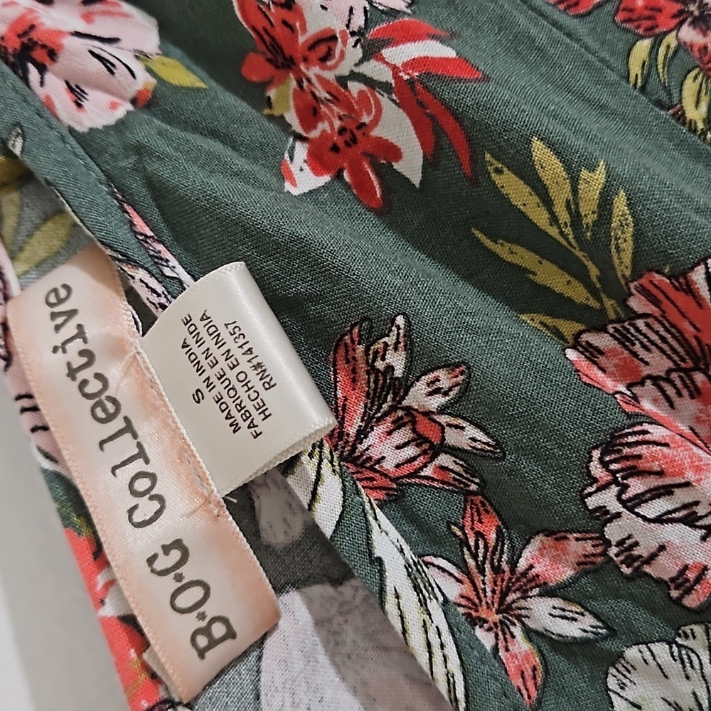 Women’s Green Floral Dress (Size S) - Picture 4 of 5